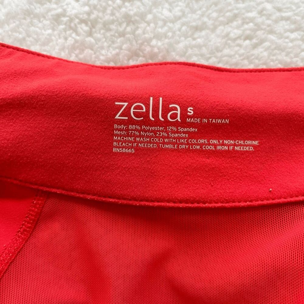 Zella Women's Jacket Size S Coral‎ Full-Zip Mesh Back Panel Athletic Activewear - Picture 7 of 11